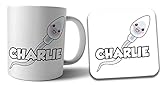 Tasse und Untersetzer, personalisierbar, Sperma