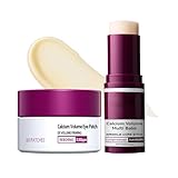BeiBreeze Eye Care Duo – Calcium Multi Balm Stick + Hydrogel Under Eye Patches 60ea (30 Pairs), Hydrating & Smoothing Eyes Treatment, Gentle on Skin, Travel Friendly