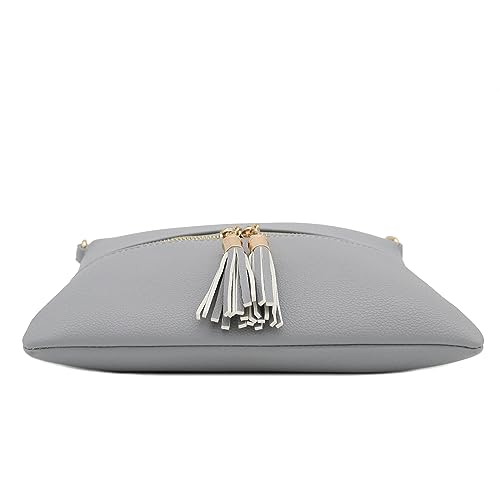 Image of DELUXITY Lightweight Medium Crossbody Bag with Tassel | Lightweight