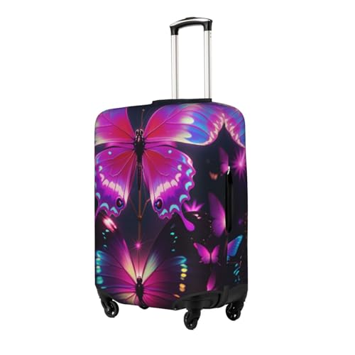 Travel Luggage Cover Funny Butterfly B Fashion Washable Baggage Suitcase Protector Fit For 18-32 Inch Luggage2