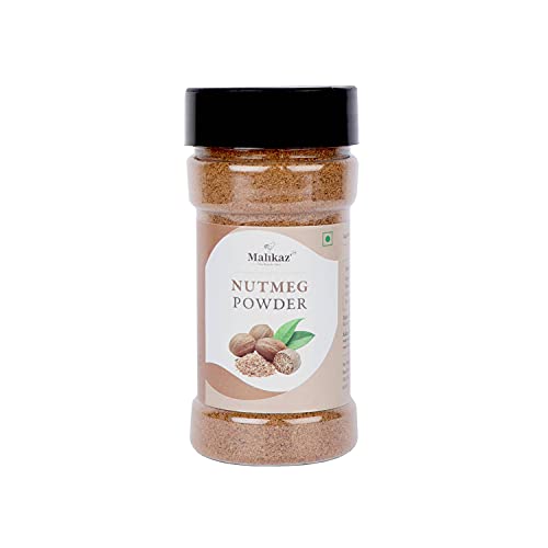 Image of Malikaz' The Royale Taste Nutmeg Powder Jar, 90 g | Nutty | 100% Natural | No Additives | Easy to Provide a Slightly Nutty Aroma and Flavor to Any Dish |