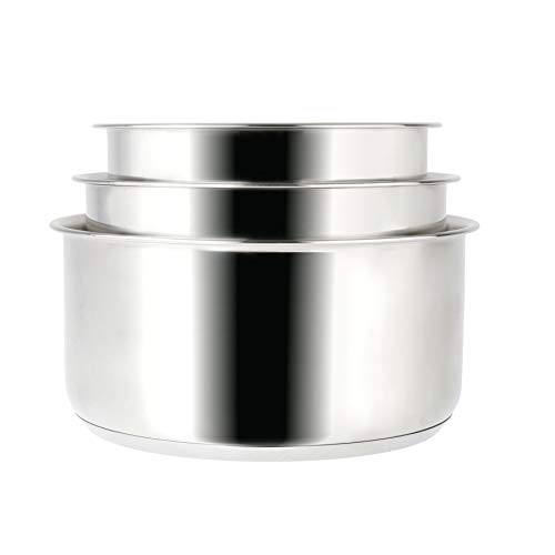 Sitram 713511 SITRAM-713511-Lot 3 casseroles 16+18+20cm Sitramovible Arpège en INOX, poignée Amovible-Tous Feux Dont Induction, Argent – Image 4