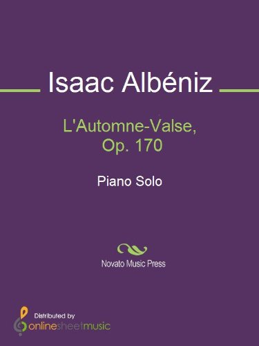 L Automne Valse Op 170 Ebook Isaac Albeniz Amazon In Kindle Store