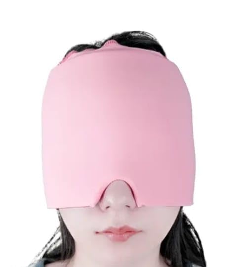 AANAHIL Gel Headache and Migraine Relief Cap, Pink, Medical Grade Gel, Hot/Cold Therapy, 360Β° Coverage, One Size Fits All
