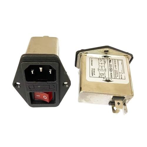 Filtre d'alimentation CW2B-06A-T avec interrupteur lumineux 220V