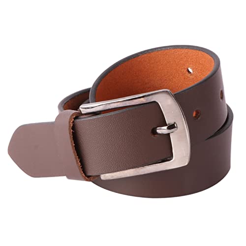 Image of USL Casual /Formal Genuine Leather Belt With Adjustable Buckle For Men
