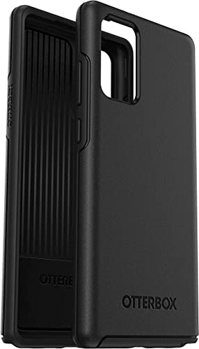 OtterBox Symmetry Case for Samsung Galaxy Note 20 5G, Shockproof, Drop proof, Protective Thin Case, 3x Tested to Military Standard, Antimicrobial Protection, Black, No Retail Packaging