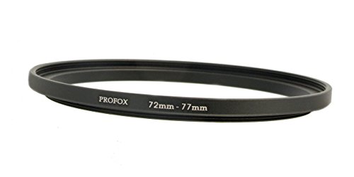 Position supérieure adaptateur à filtre 72mm (filetage de l’objectif) sur un filetage de filtre de 77mm Cover