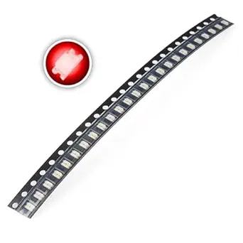e4u Red Color LED SMD-1206 Package - 50 No's