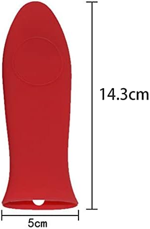 5 Pcs Silicone Hot Handle Cover,Rubber Heat Resistant Pot Handle Sleeve,Covers Pot Sleeve Grip Handle,Potholders & Oven Gloves,for Cast Iron Skillets,Griddle,Metal Cookware (5 Color)