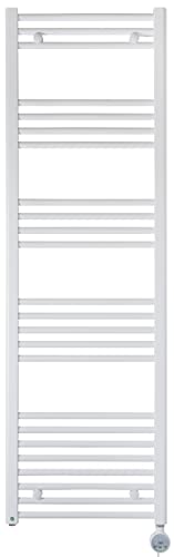 anapont elektrischer Badheizkörper mit Raumtemperaturregelung 1600h x 500b, weiß - Handtuchheizkörper mit Thermostat - Timer-Funktion - Badheizung elektrisch - Handtuchheizung - Made in Germany