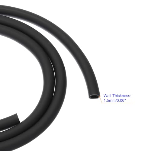 MACHSWON PVC Air Tubing 5mm ID 8mm OD 2m Length Flexible Pipe Hose Lightweight Plastic Tubing for Water Oil Air Transfer-Black - Image 3