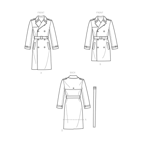 Patron de couture Simplicity S9389 trench homme élégant pour la ville et les sorties - 4