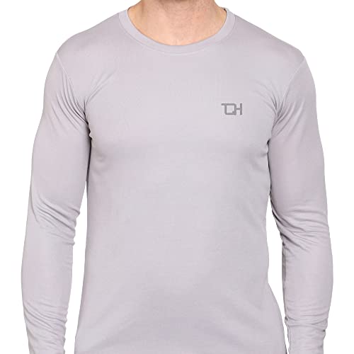 Image of TQH Full Sleeve T Shirt for Men | Pack of 2 T-Shirt for Man Full Sleeve | Gym Workout | Men's Tshirts | Slim Fit Polyester Round Neck Solid Sports T-Shirts for Running Training Casual Wear