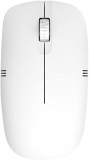 TrakinPC White Color Wireless Optical Mouse with 2.4GHz, USB Nano Dongle, Optical Orientation, Click Wheel, Adjustable (White)