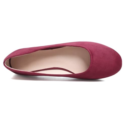 Image of Dear Time Women's Flats Comfortable Slip On Ballet Flats Soft Solid Casual Shoes