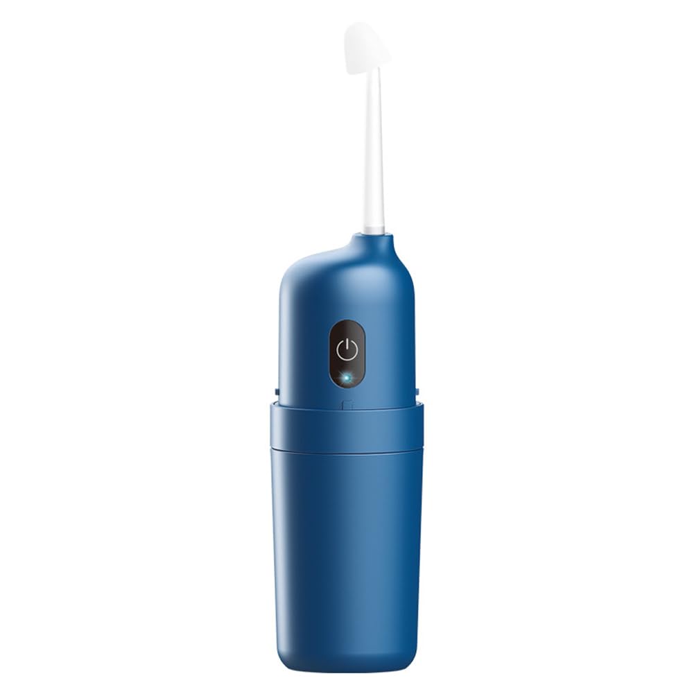 DEONG Portable Nasal Irrigator with cordless pulsating nasal irrigation system and three modes for relieving sinuses and allergies. (blue)