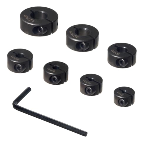 Image of POWERTEC 7-Piece Metric Drill Bit Stop Collar Set (71492V)