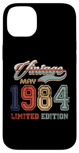 41 Years Old Retro Vintage May 1984 Funny 41st Birthday Custodia per iPhone 14 Plus