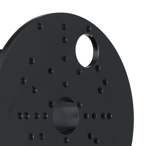 EGLO Außenstrahler Eckanbindung, Eckhalterung aus Stahl für Außenlampen, Schwarz, Ø 11,2 cm
