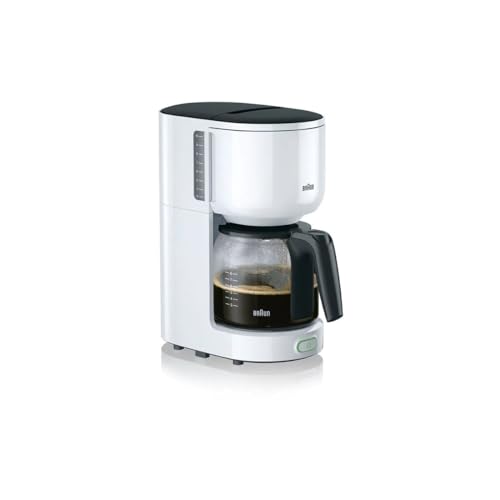 Braun PurEase Kaffeemaschine KF 3120 WH – Filterkaffeemaschine mit Glaskanne für 10 Tassen Kaffee, Kaffeezubereiter für einzigartiges Aroma, integrierter Wasserfilter, 1000 Watt, weiß – Bild 4