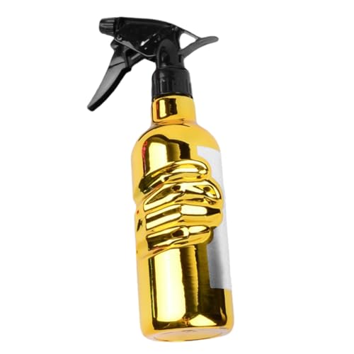 Alipis Pulverizador de Agua a Presión Retro Dorado para Barbería Botella Pulverizadora Rellenable de Uso Profesional Spray para Peinado y Riego Peluquerías y Jardines