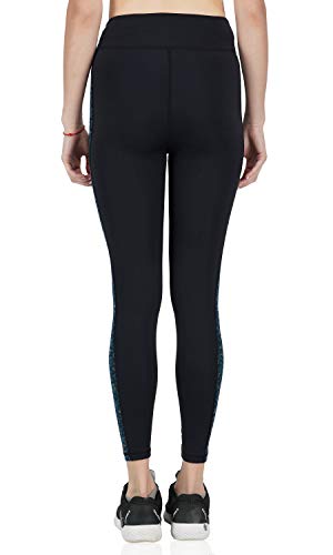 Image of NEVER LOSE Women's Fitted Fit Leggings (NLWLEGP3038-M Black M)