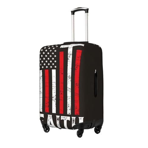 USA Flag Cross Luggage Cover Washable Elasticated Luggage Covers for Suitcase TSA Approved Stylish Scratch Resistant Luggage Case Protector2