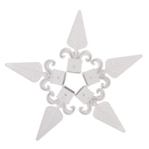 WEKADRIN 10 pezzi Coperture per Recinzione per Esterni Accessori Decorativi per Finiture per Recinzioni Resistenti e Facili da Installare Compatibili con Tipi di Recinti Colore Chiaro