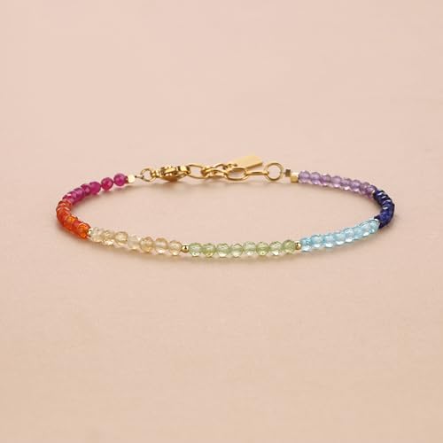 COAI 7 Chakra Bracelet for Women, Waterproof Beaded Anklet Bracelet for Women4