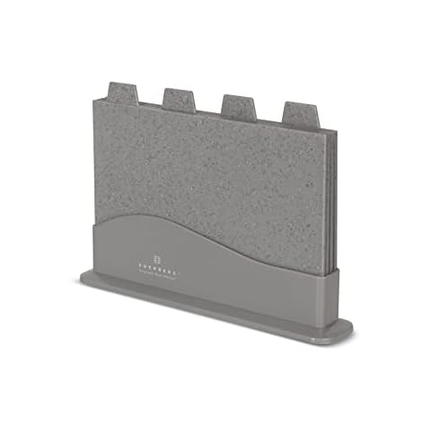 Chopping Board Set Coded Plastic Grey Cutting Board Kitchen Organisation Worktop Cover