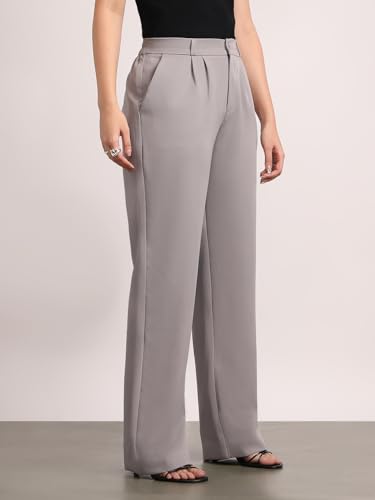 Image of Urbano Fashion Women's Loose Baggy Fit Solid Korean Pants Stretchable