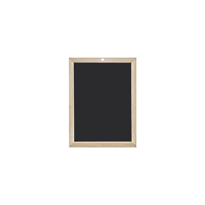 WONDAY - Ardoise en Bois, 2 faces Unies, (l) 300 x (h) 450 mm, Noir