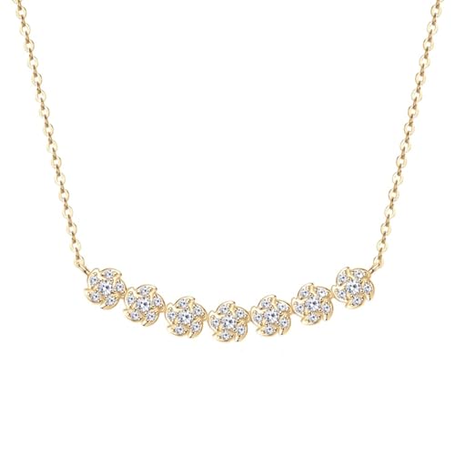 Collier moissanite 0,49 carat coupe ronde pendentif argent femme