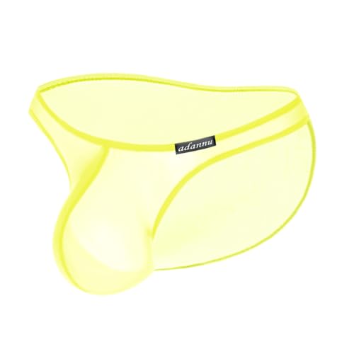 Gogobear Men's Briefs Ultra-thin Transparent Bulge Pouch Underwear Sexy Low Rise Breathable Panties