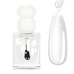 Clear Nail Polish - Quick Dry Top Coat & Base Coat - 2-in-1 Transparent Nail Varnish - High Glossy Water-Based Long Lasting Nail Polish - No Cure Needed Strengthening Nail Coat