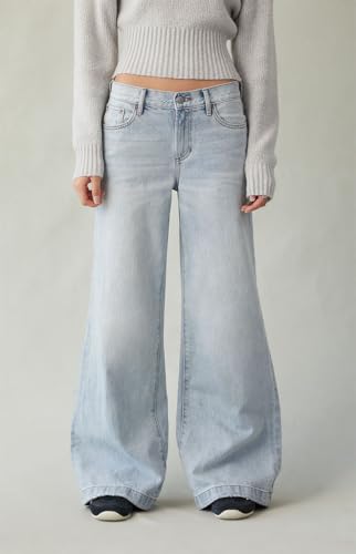 PacSun Women's Lena Low Rise Super Baggy Jeans Light Blue Size 253