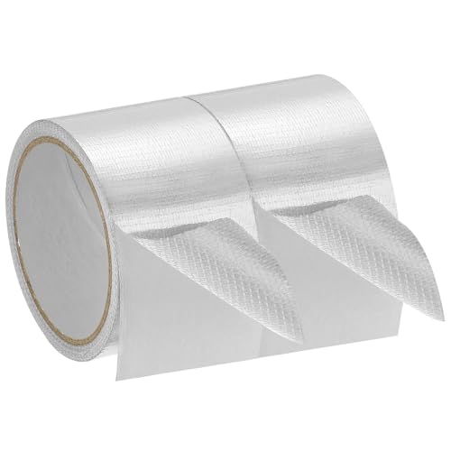 Image of PATIKIL Duct Tape, 2.36 Inch x 32.8 Ft(10.94 Yards) 5.91 Mil Heavy Duty Aluminum Foil Tape Waterproof Glass Fiber Insulation Heat Resistant for Ductwork HVAC Sealing Patching, 2 Roll