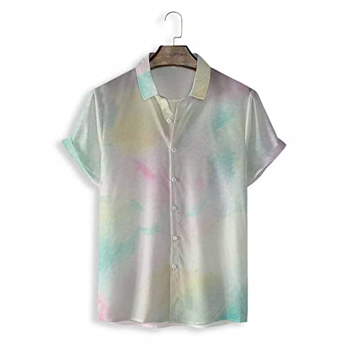 Chemise de plage à manches courtes et imprimé tropical pour homme branché