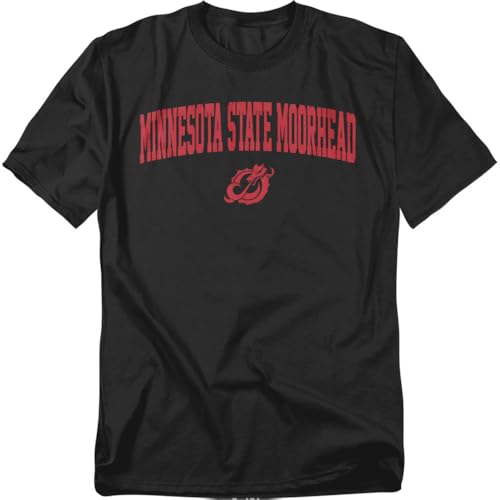 Minnesota State University Moorhead One Color Arched Unisex Adult, Black, L