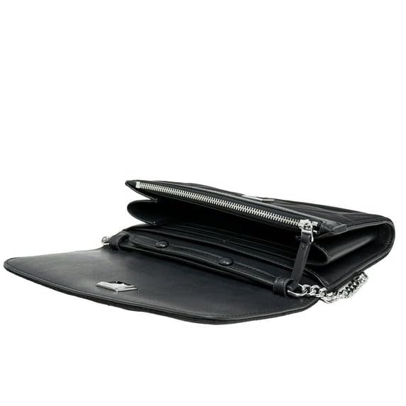 Tory Burch Women's Willa Small Quilted Nylon Chain Wallet Crossbody Bag4