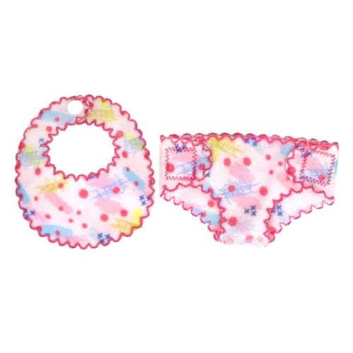 QUMIIRITY 1 Juego Bragas Babero Muñeca Babero Muñecas Bragas De Juguete Accesorios De Muñecas Calzoncillos De Muñeca Bragas Babero para Muñecas Mini Bragas Muñeca Bragas Babero Paño