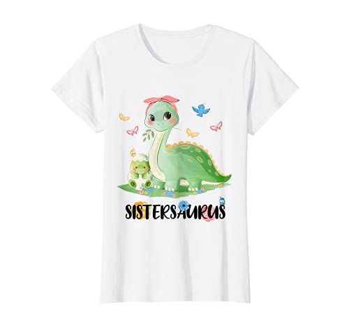 Sistersaurus Grande soeur 2022 Dinosaure Annoncer Grossesse T-Shirt