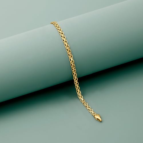 Pure Collection by Ross-Simons Italian 14kt Yellow Gold Bismark-Link Bracelet2