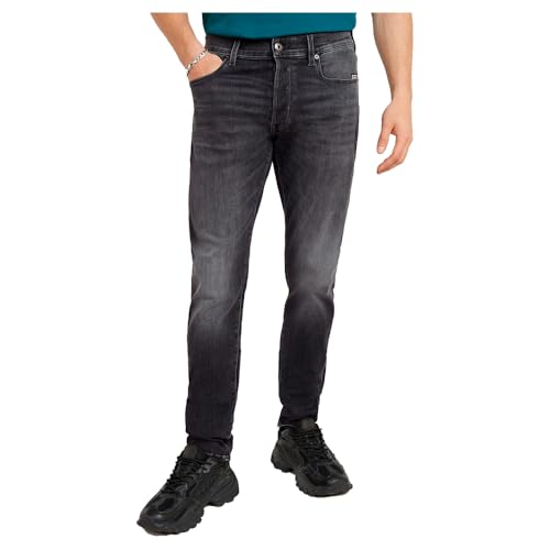 G-STAR Raw - Mens 3301 Slim Jeans, Color Faded Black Magnet, Size: 35W x 32L