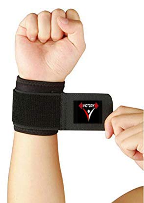 VICTORY Neoprene (Pack of 1) Professional Grade Wrist Support for Men & Women for Gym,Tennis,Badminton, Cross Fit. (B086PYLCK8) Amazon Price History, Amazon Price Tracker