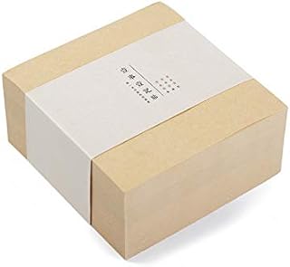 VANRA Blank Notes Paper 4x4inches 400 Sheet/Pack Non Sticky Notes Block Small Note Pads for Office and School(Kraft Brown)