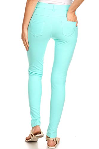 Image of YELETE Women's Basic Five Pocket Stretch Jegging Tights Pants