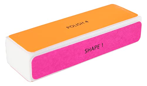 ColourBurst 4 Way Nail Buffing Block Manicure Essential Tool Adds a Brilliant Shine to Nails. Perfect Stocking Filler. (Assortment: Colour May Vary that Shown in The Picture) 47-172