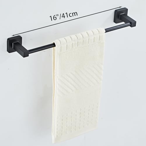 16IN Black Bathroom Hardware Set 4 Pieces